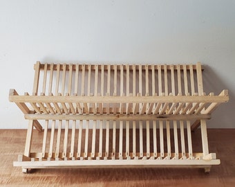 Vintage Dish Rack Drainer Drying Pot Countertop Drying Rack