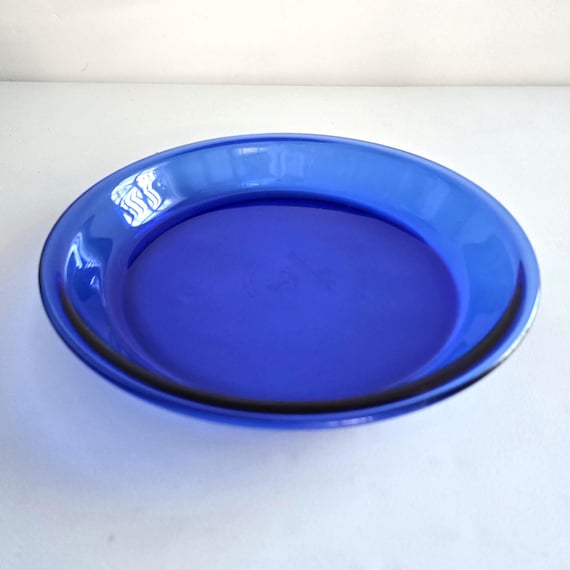 Vintage 7 Piece Pyrex Anchor Hocking Cobalt Blue Glass Baking Set