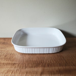 Vintage Corning Ware French White Lasagna Casserole: F-21-B,