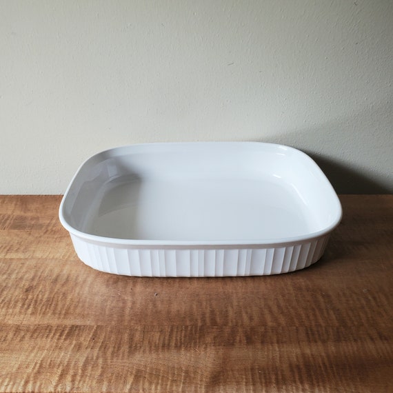 Corning Ware French White Lasagna Casserole F 21 B Vintage Corning Casserole Etsy