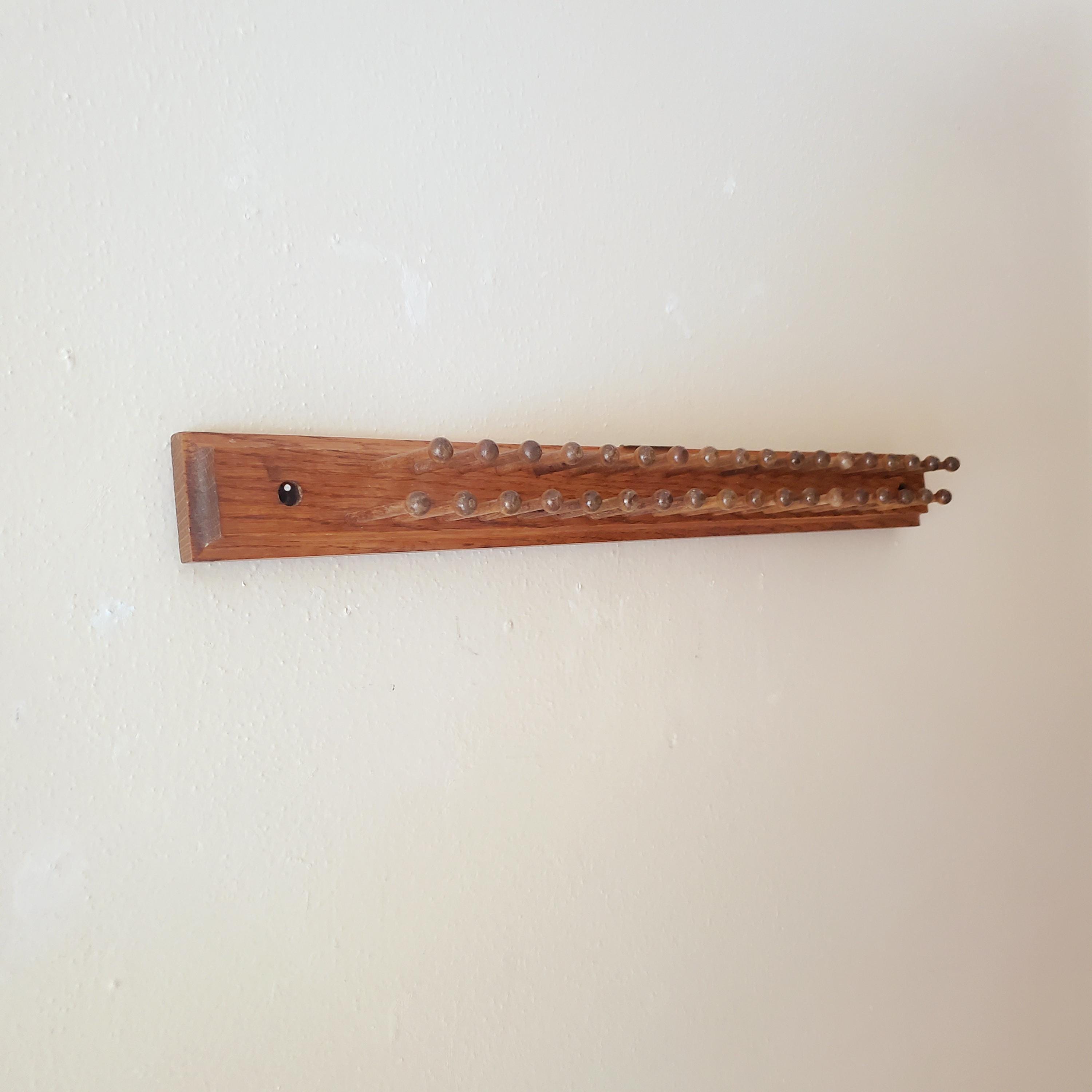 Vintage Wall Tie Belt Jewelry Scarf Rack: Closet Organizer 