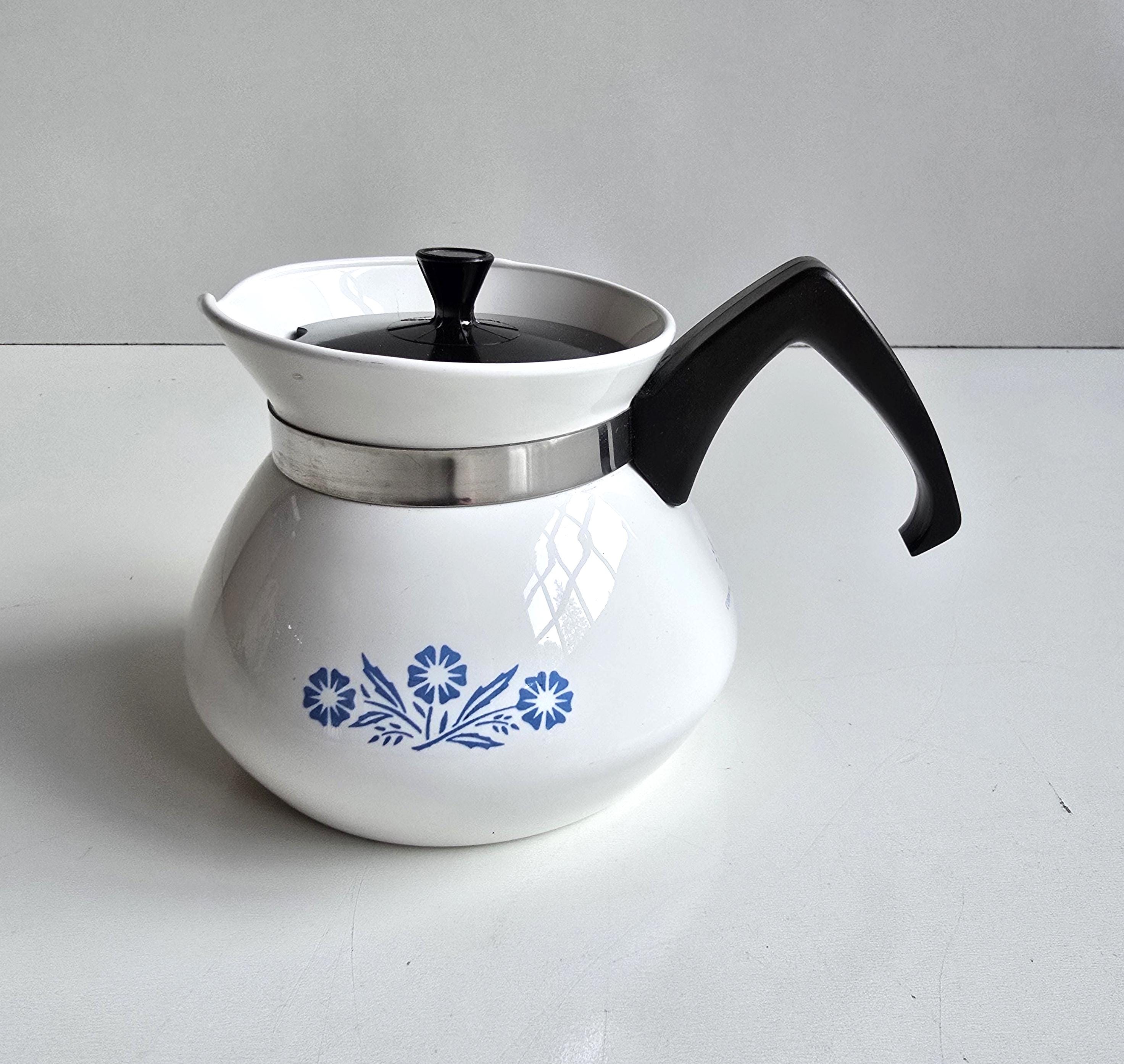 3 Cup Blue Cornflower Teapot Corning Ware Tea Kettle - Etsy