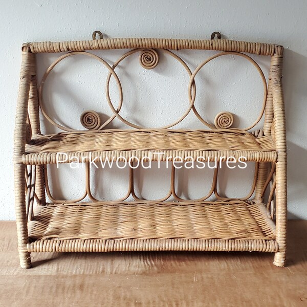 Wicker Shelf Etsy