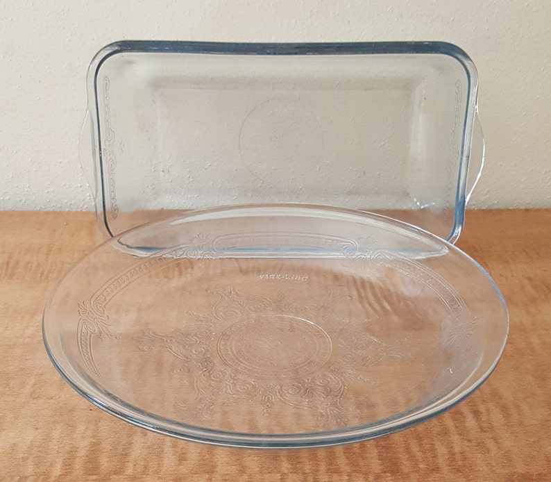 Blue Fire King Sapphire Blue Philbe Bakeware