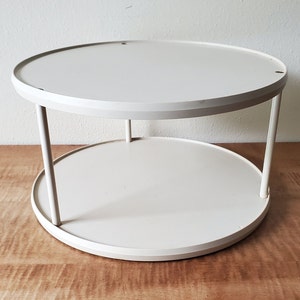 spice rack lazy susan spinning 2 tier carousel vintage Rubbermaid cabinet organizer kitchen cabinet storage turntable