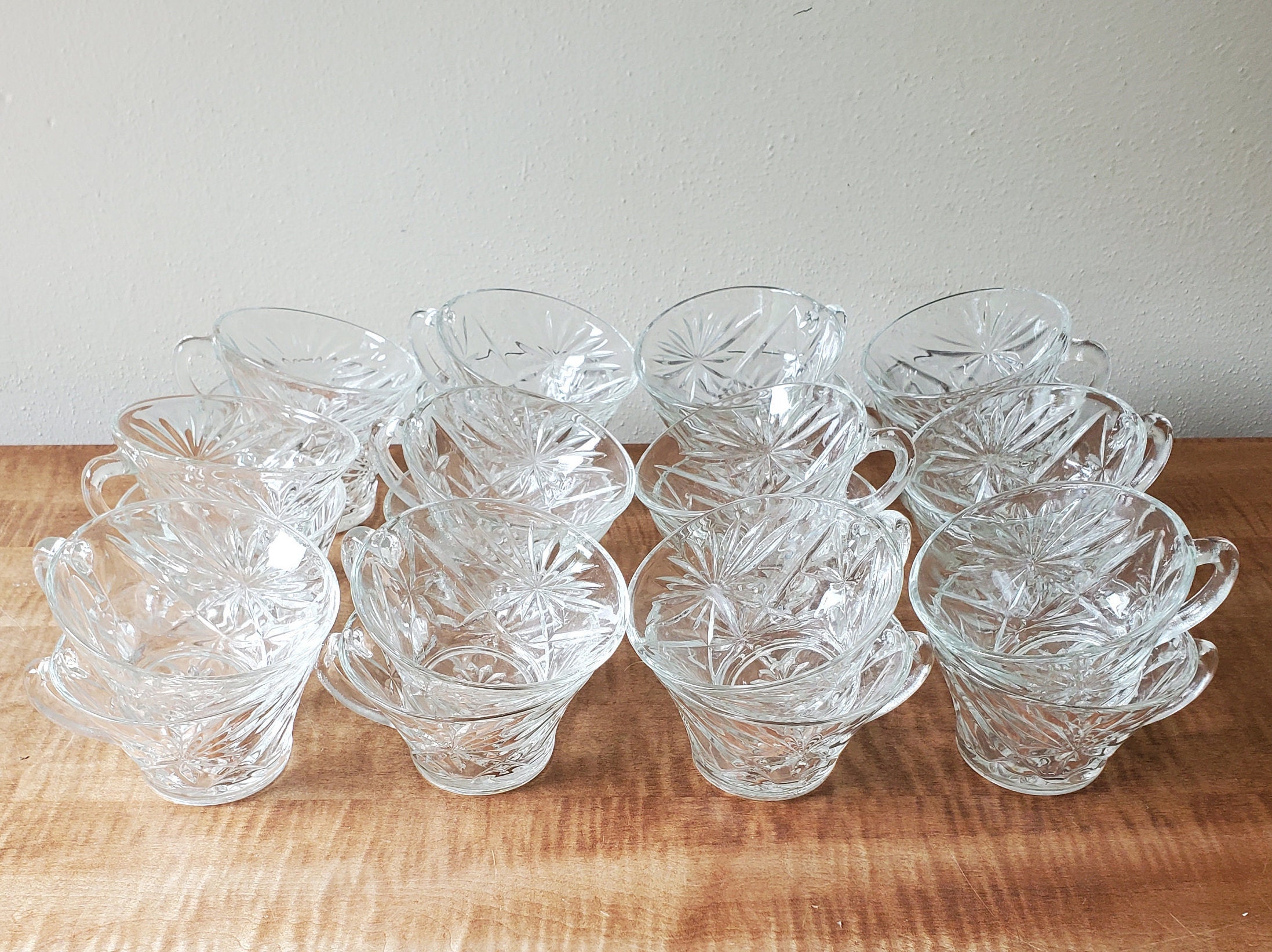 Vintage Punch Bowls Glass Wedding Punch Bowl Set for 20 Etsy