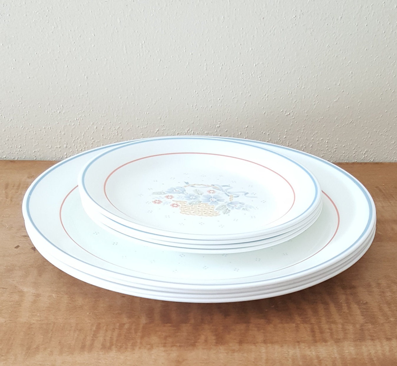 Vintage Corelle Country Cornflower Dinnerware 21 Piece Set for Etsy