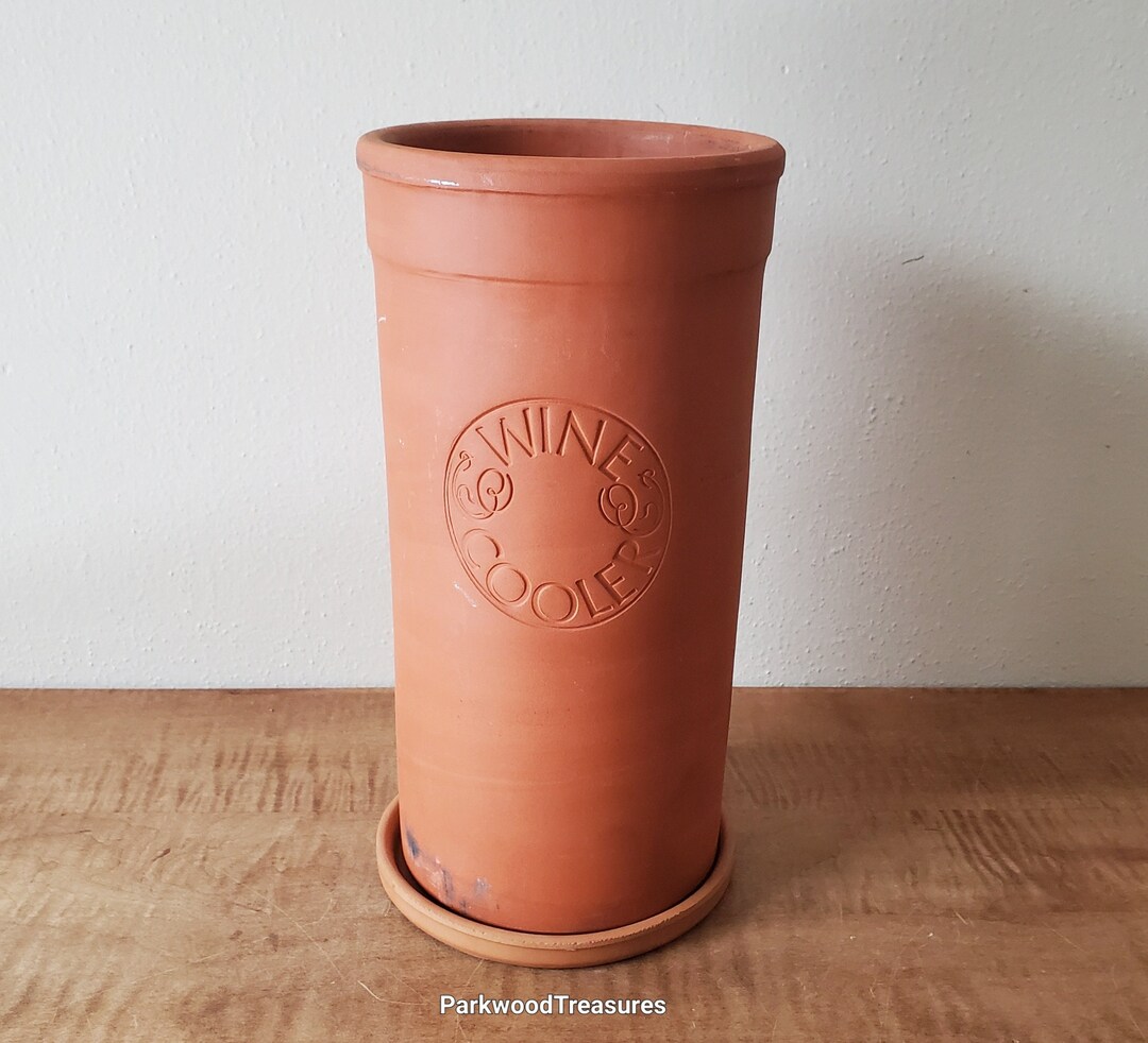 Vintage Terra Cotta Wine Cooler, Terra Cotta Wine Chiller Etsy