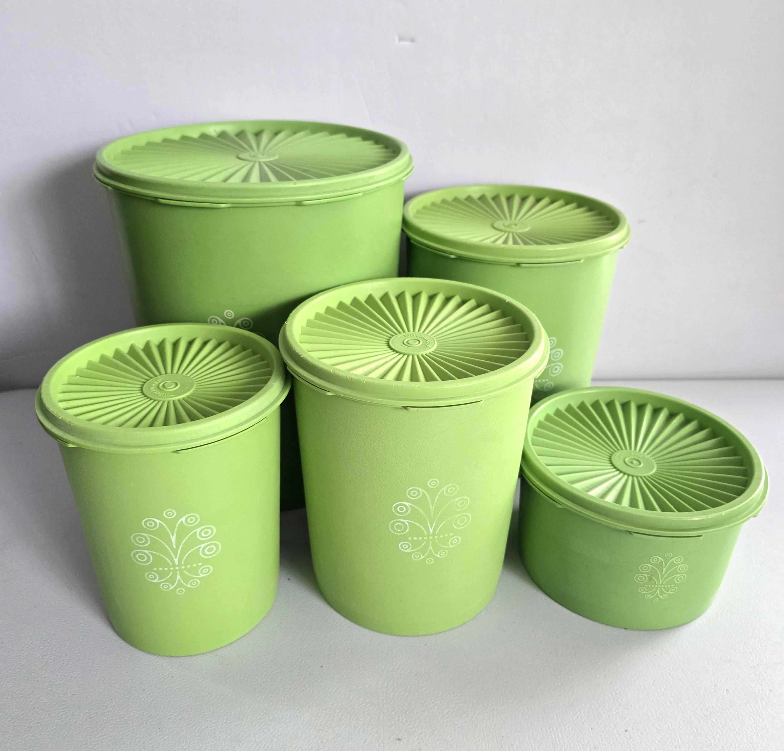 Tupperware Canister Set Lime Green - Etsy