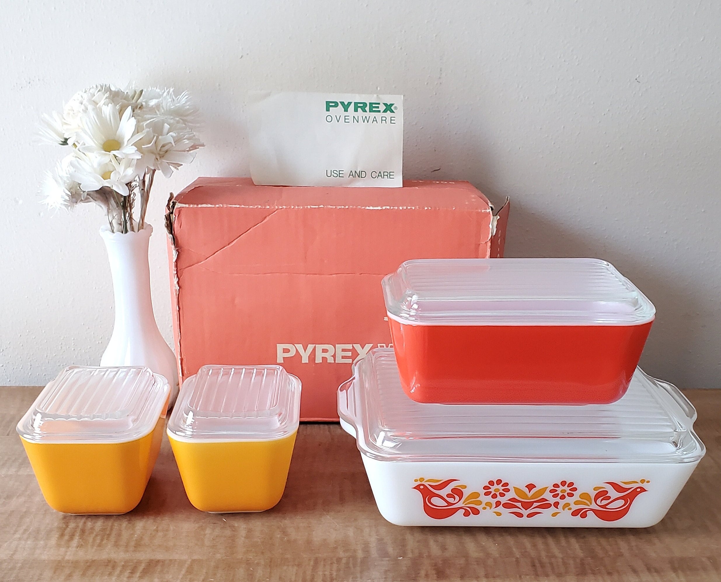 Vintage Pyrex Friendship Refrigerator Set New in Original Box - Etsy