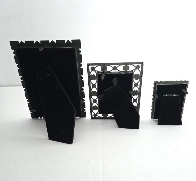 Vintage Ornate Metal Picture Frames: Small Easel Back Collection - Etsy
