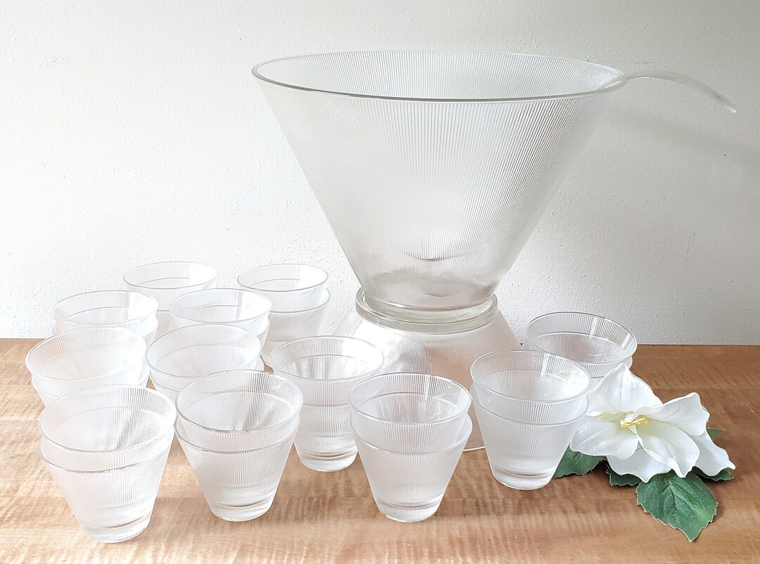 Vintage Wedding Punch Bowl Set for 24 Etsy
