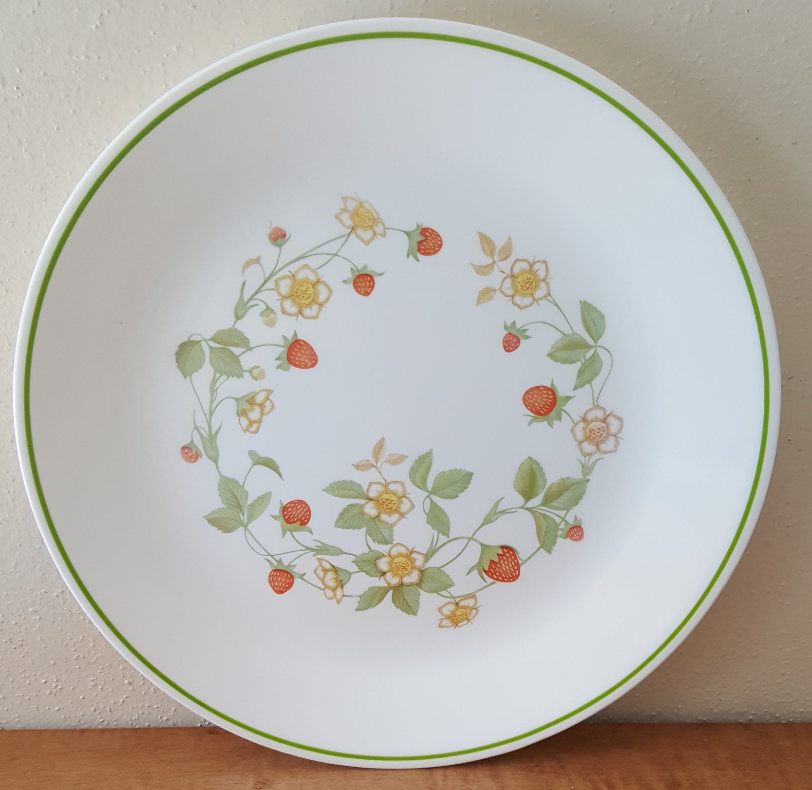 Vintage Corelle Strawberry Sundae Dinnerware 21 Piece Set for Etsy