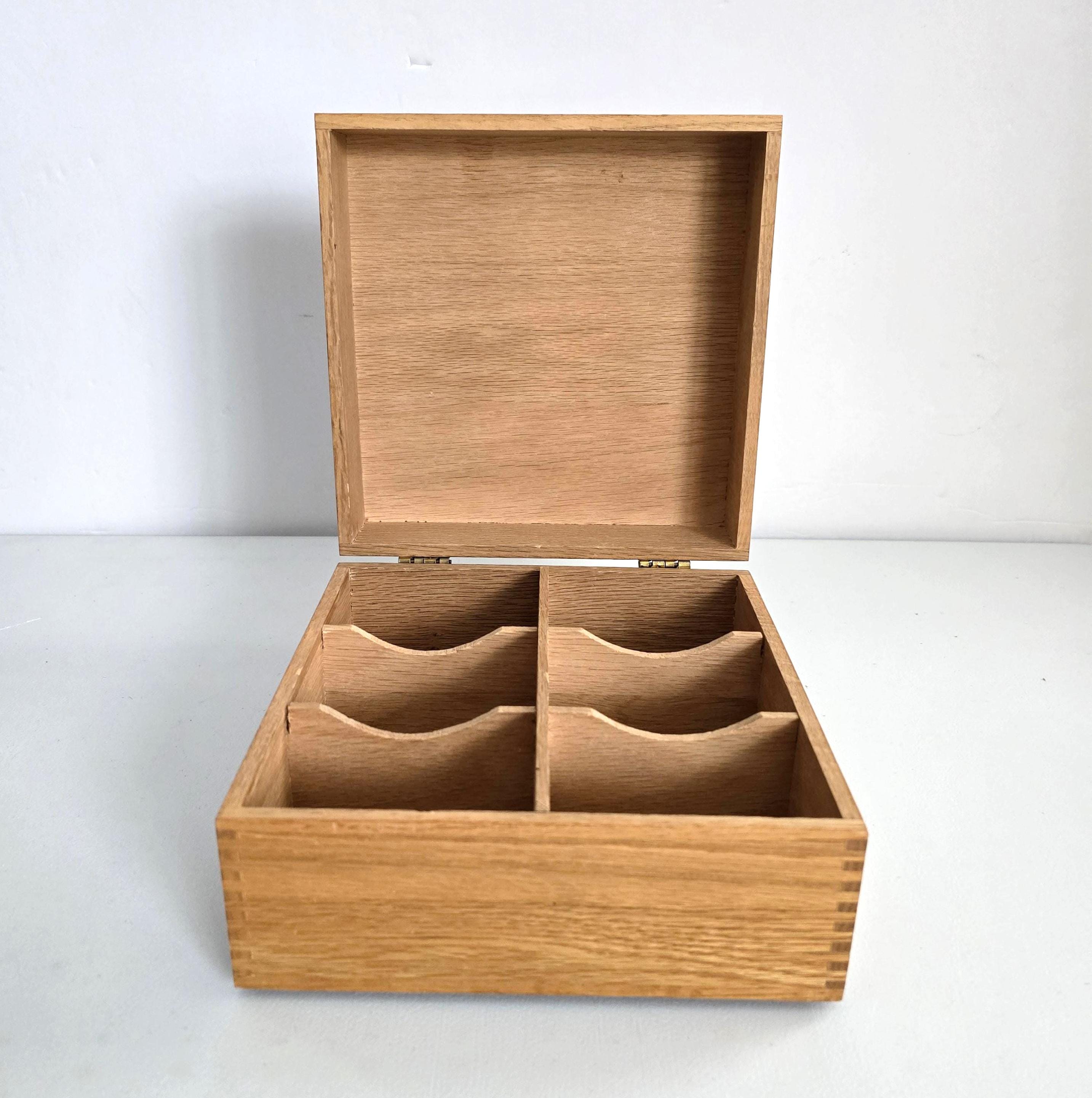 Vintage 6 Compartment Tea Box - Etsy