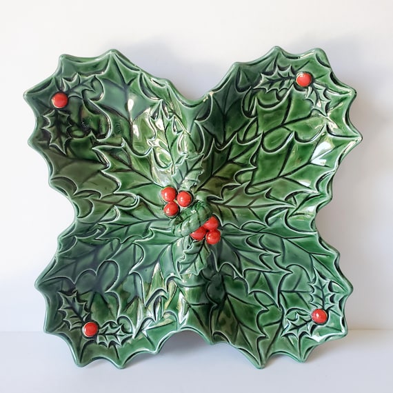 Lefton Holly Berry Dish Vintage Midcentury Japan Choice - Etsy Israel