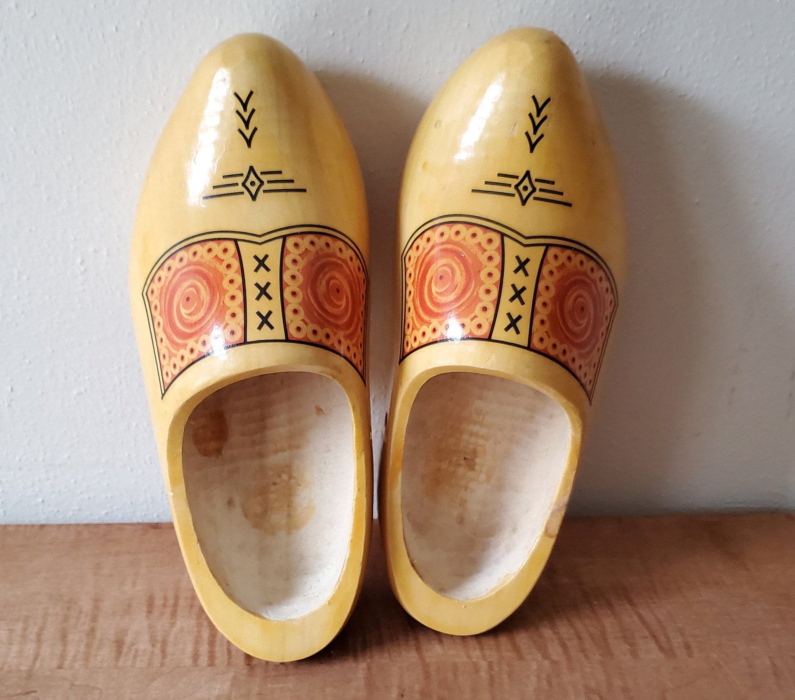 Vintage Old Dutch Wooden Shoes Wood Shoes Hand Carved - Etsy