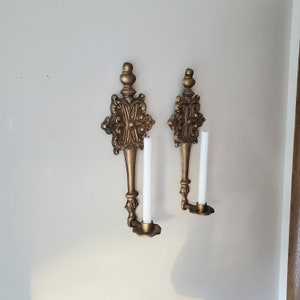 Vintage Gothic Wall Sconce Wall Candle Sconce Pair