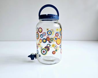 Vintage Glass Gallon Ice Tea Jar Target Dots