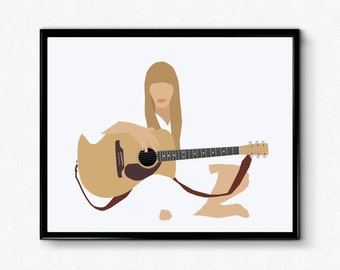 N-100 Joni Mitchell Poster Great Music Singer Wall Decor