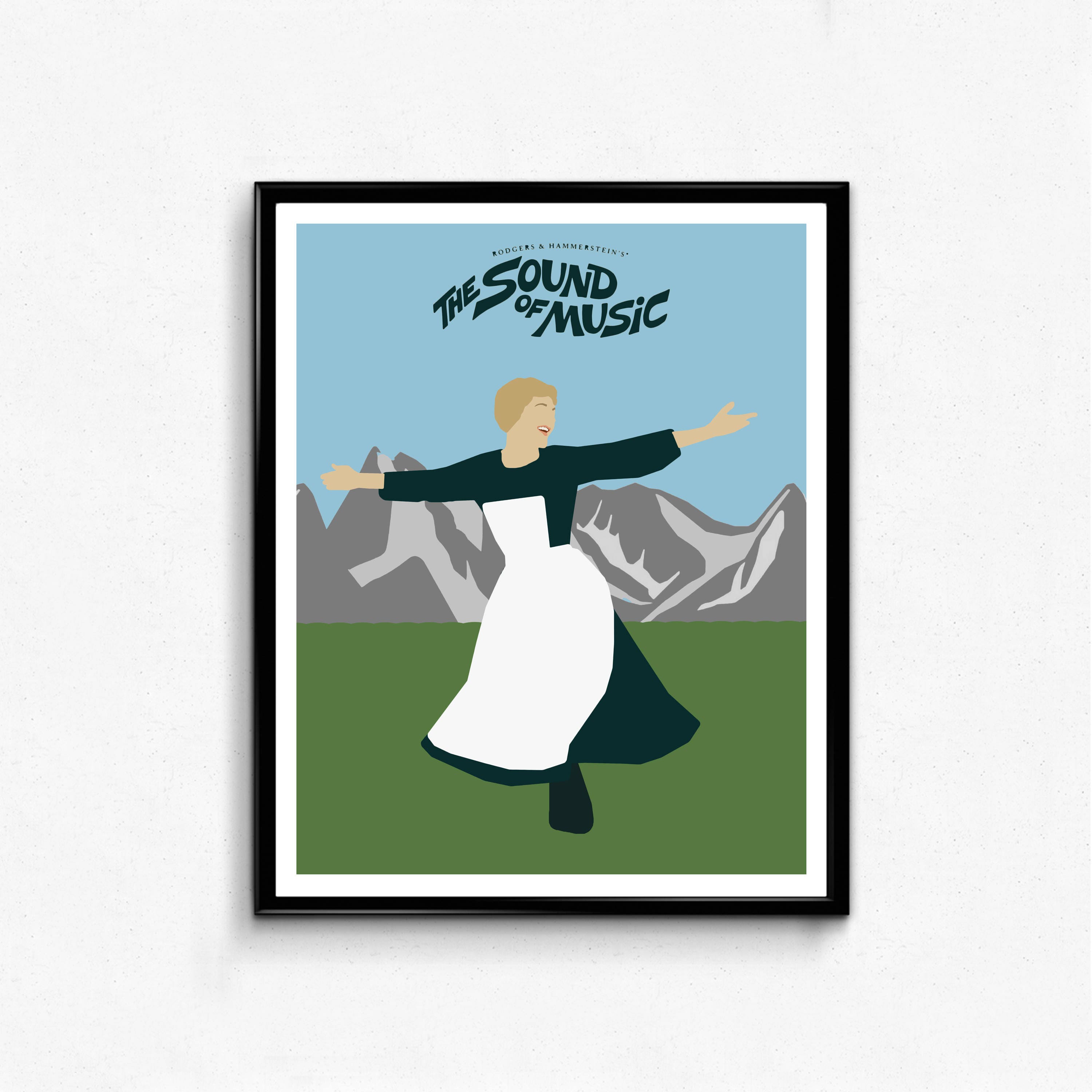 The Sound of Music Minimalist Movie Poster Classic Film - Etsy