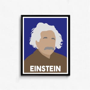 Albert Einstein Minimalist Portrait image 2