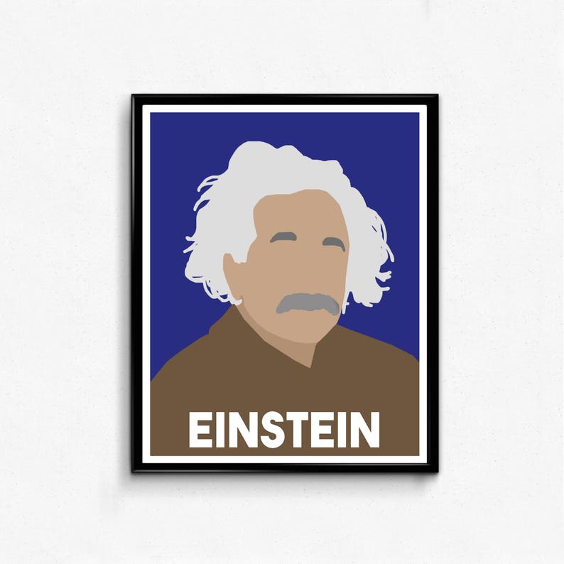 Albert Einstein Minimalist Portrait image 2