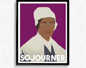 Sojourner Truth Poster- Feminist Poster, Minimalist Print, Wall Art Decor