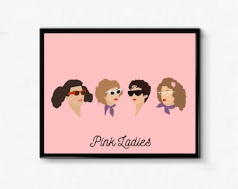 Grease Pink Ladies Poster