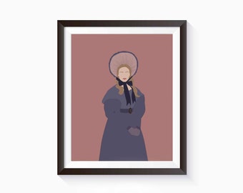 Cosette, Les Misérables Book Poster, Literature Art Print, Female Literary Characters, Minimalist Feminist Art, Wall Art Decor