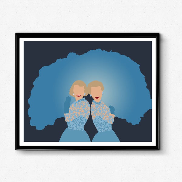 White Christmas Sisters Poster- Haynes Sisters, Betty and Judy