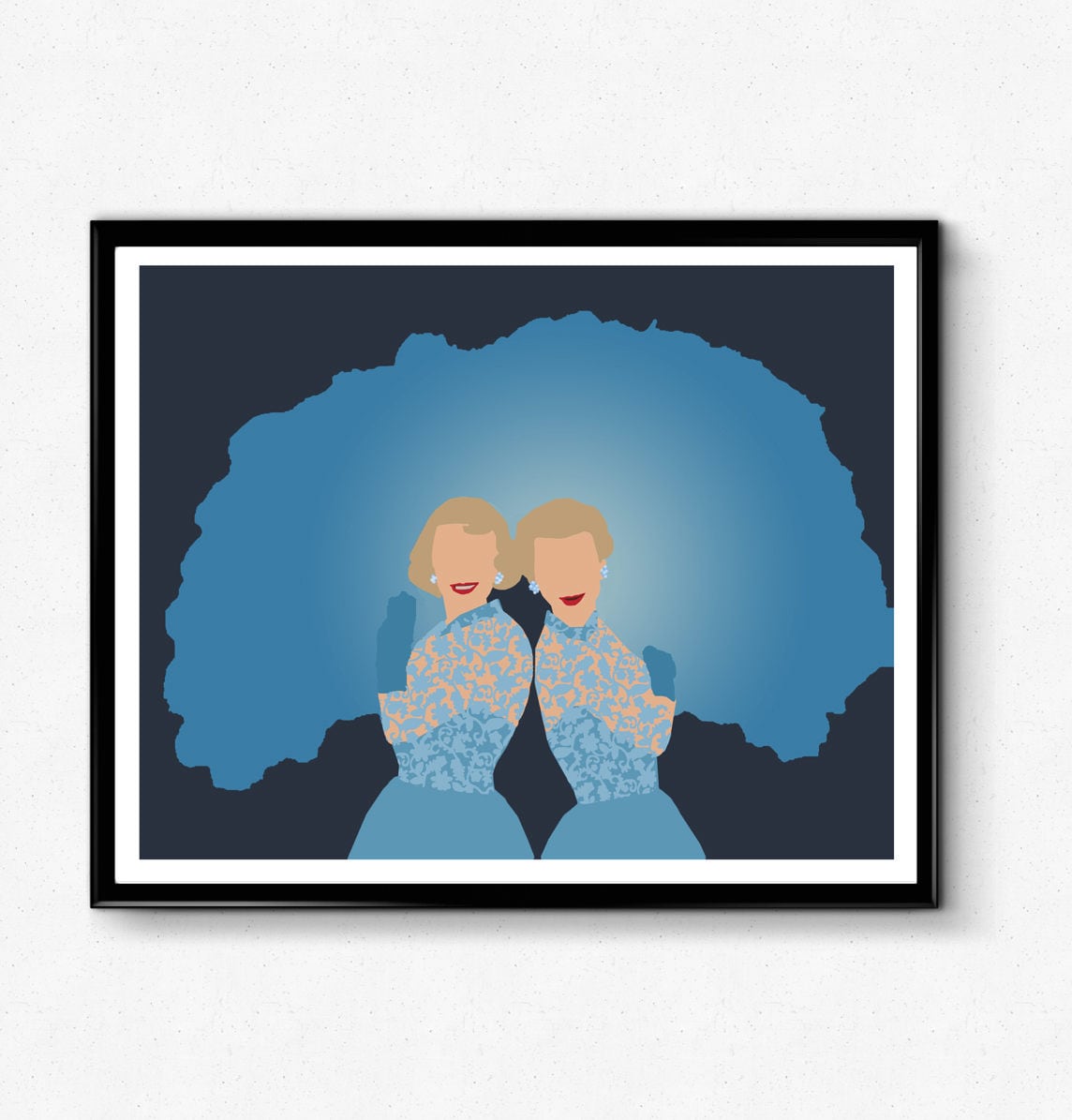White Christmas Sisters Poster- Haynes Sisters, Betty and Judy