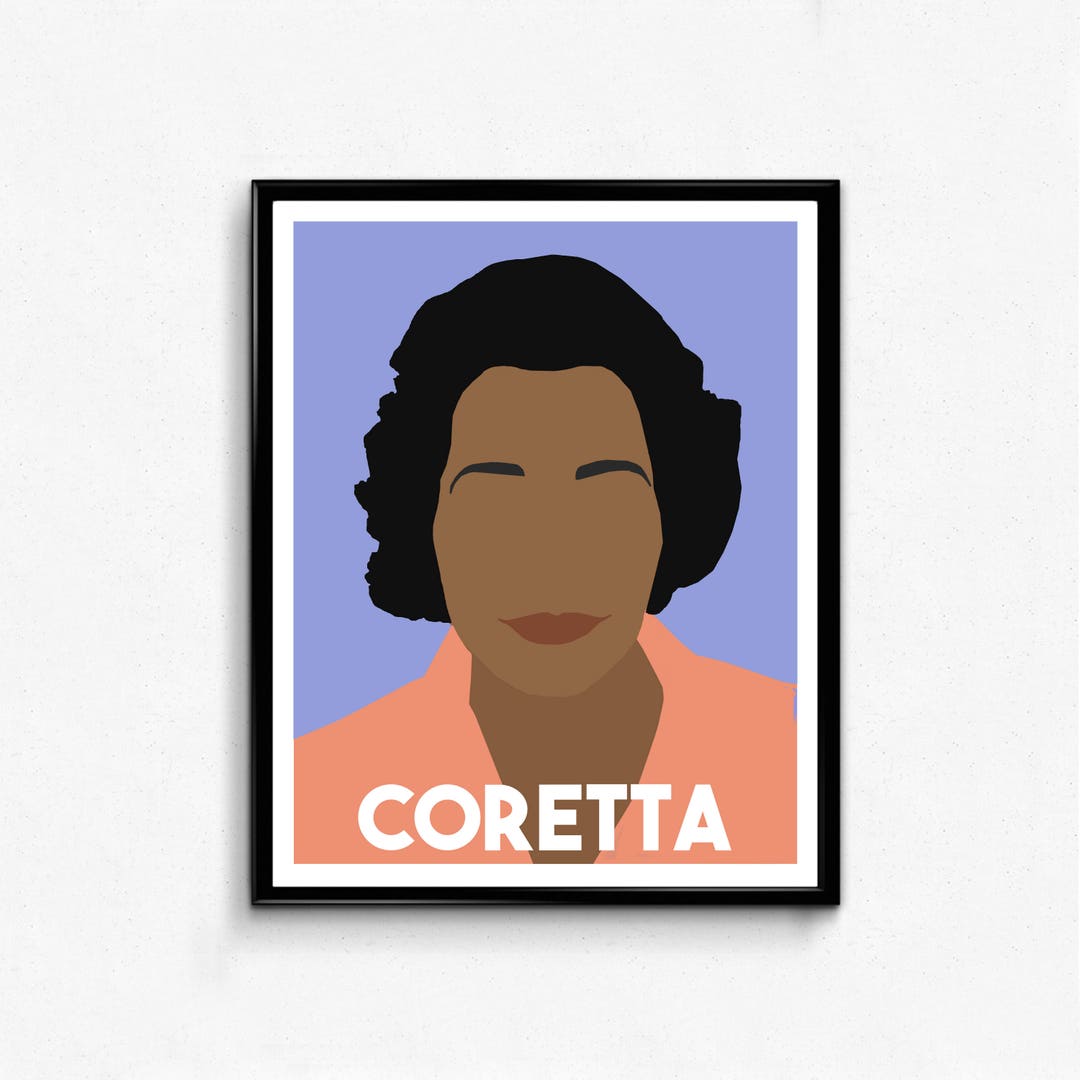 Coretta Scott King Feminist Poster- Minimalist Feminist Print ...