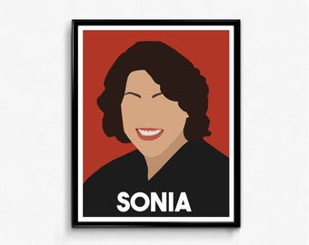 Sonia Sotomayor Feminist Icon Print- Minimalist Wall Art Decor