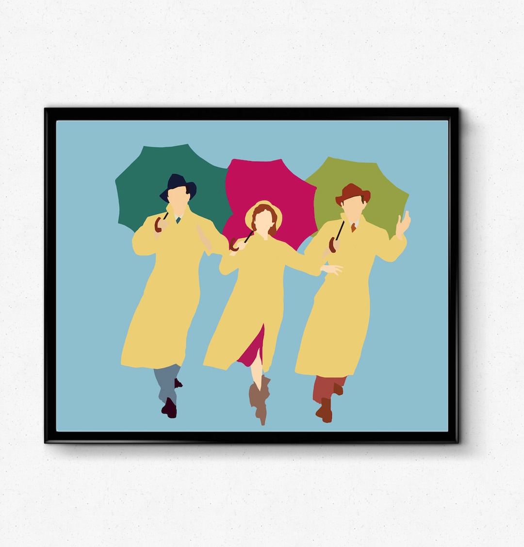 Singing in the Rain Poster Debbie Reynolds Poster, Minimalist Movie