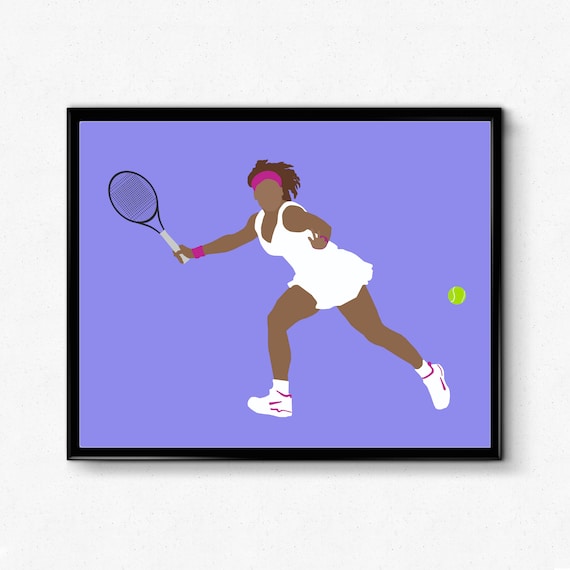 gifts prints Venus Williams poster posters gift Tennis print wall art
