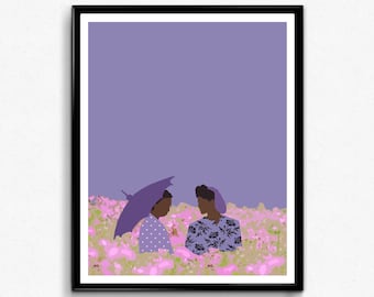 The Color Purple Movie Poster- minimalist movie poster, feminist print