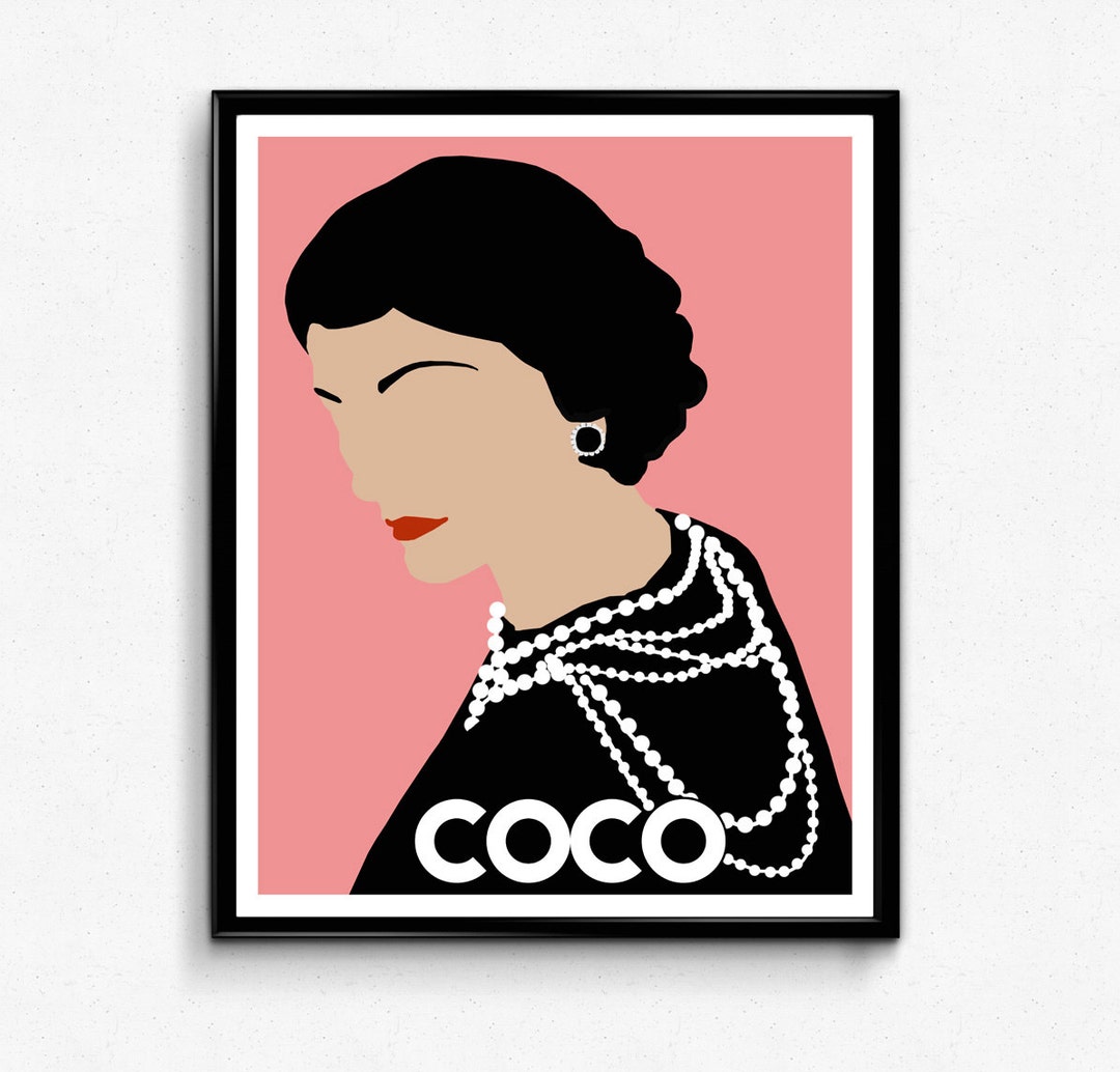 Coco Chanel Poster Feminist Icon Poster Minimalist Print 
