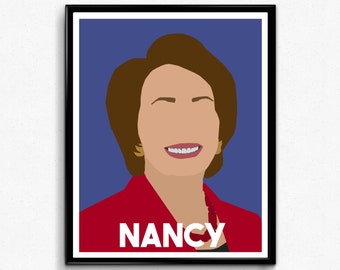 Nancy Pelosi Feminist Icon Portrait