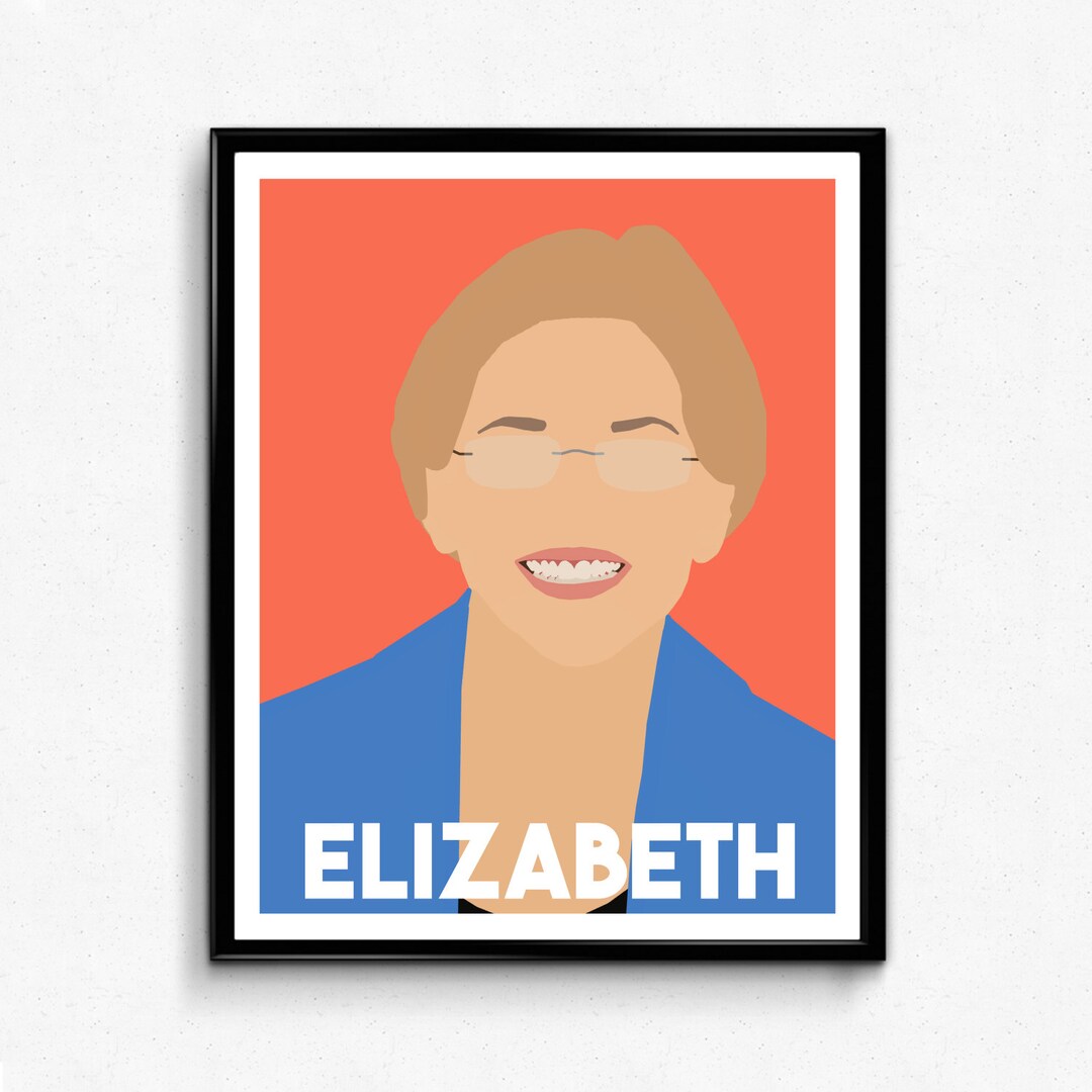 Elizabeth Warren Feminist Poster Minimalist Feminist Art - Etsy