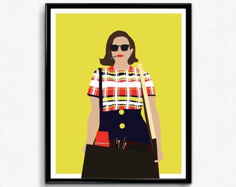 Peggy Mad Men TV Poster, Minimalist print