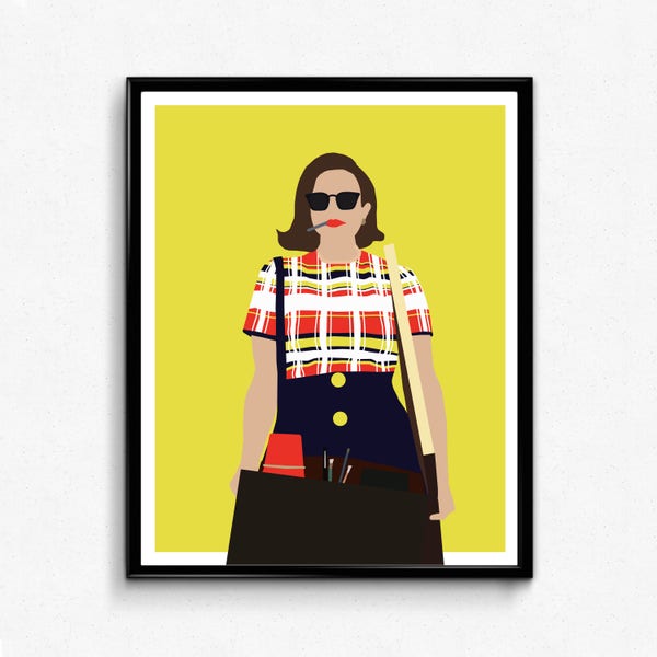 Peggy Mad Men TV Poster, Minimalist print