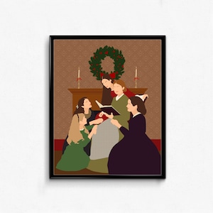 Little Women Movie Print, Minimalist Movie Poster, Feminist Gift, Literature Poster, Wall Art Decor
