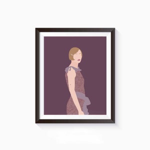Daisy Buchanan, The Great Gatsby Book Poster, Literature Art Print, Female Literary Characters, Minimalist Feminist Art, Wall Art Decor