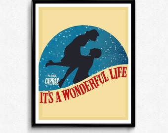 It's a Life Poster, Minimalist Christmas Movie Art Print