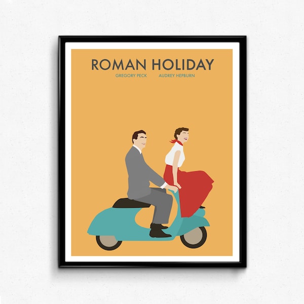 Roman Holiday Movie Poster - Minimalist Art Print
