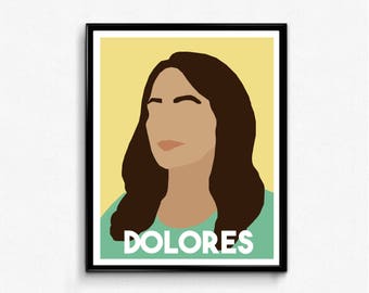 Dolores Huerta Feminist Icon Portrait- Minimalist Poster