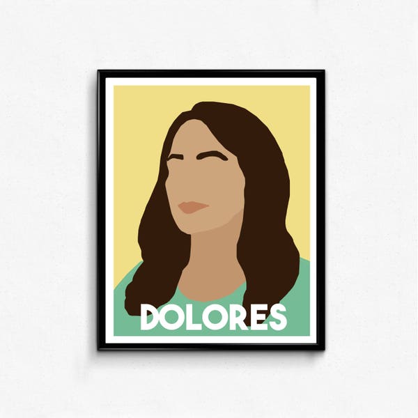 Dolores Huerta Feminist Icon Portrait- Minimalist Poster