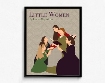 Little Women Movie Poster, Minimalist Movie Print, Art Print, Wall art Decor, Literature Book Poster, Feminist Art,