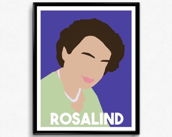 Rosalind Franklin Feminist Poster- Feminist Wall Art Decor