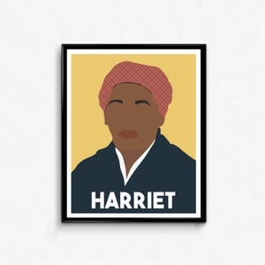 Harriet Tubman Feminist Icon Portrait- Wall Art Decor